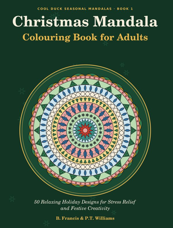 Cover of Christmas Mandala Colouring Book for Adults