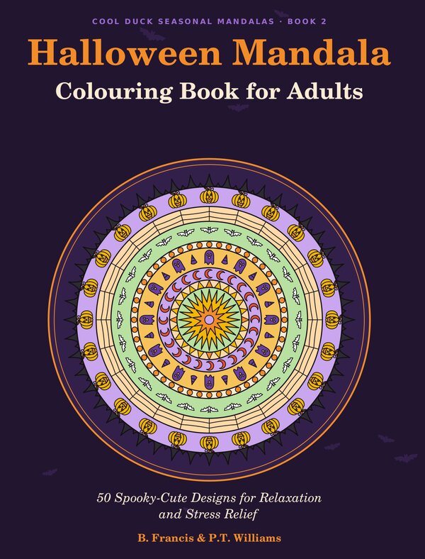 Cover of Halloween Mandala Colouring Book for Adults